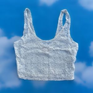 HOLLISTER CO. Off White Crop Tank